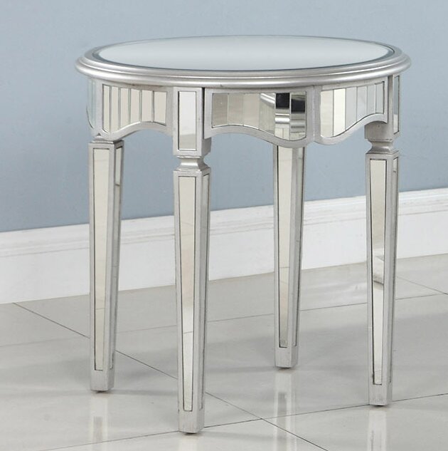 Wayfair mirrored shop end tables